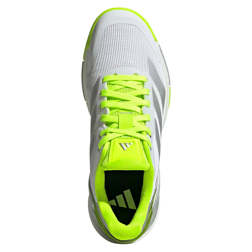 Women`s Crazyquick LS Padel Shoes Lucid Lemon and Silver Metallic Footwear Adidas