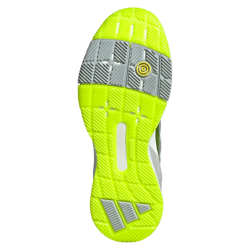 Women`s Crazyquick LS Padel Shoes Lucid Lemon and Silver Metallic Footwear Adidas