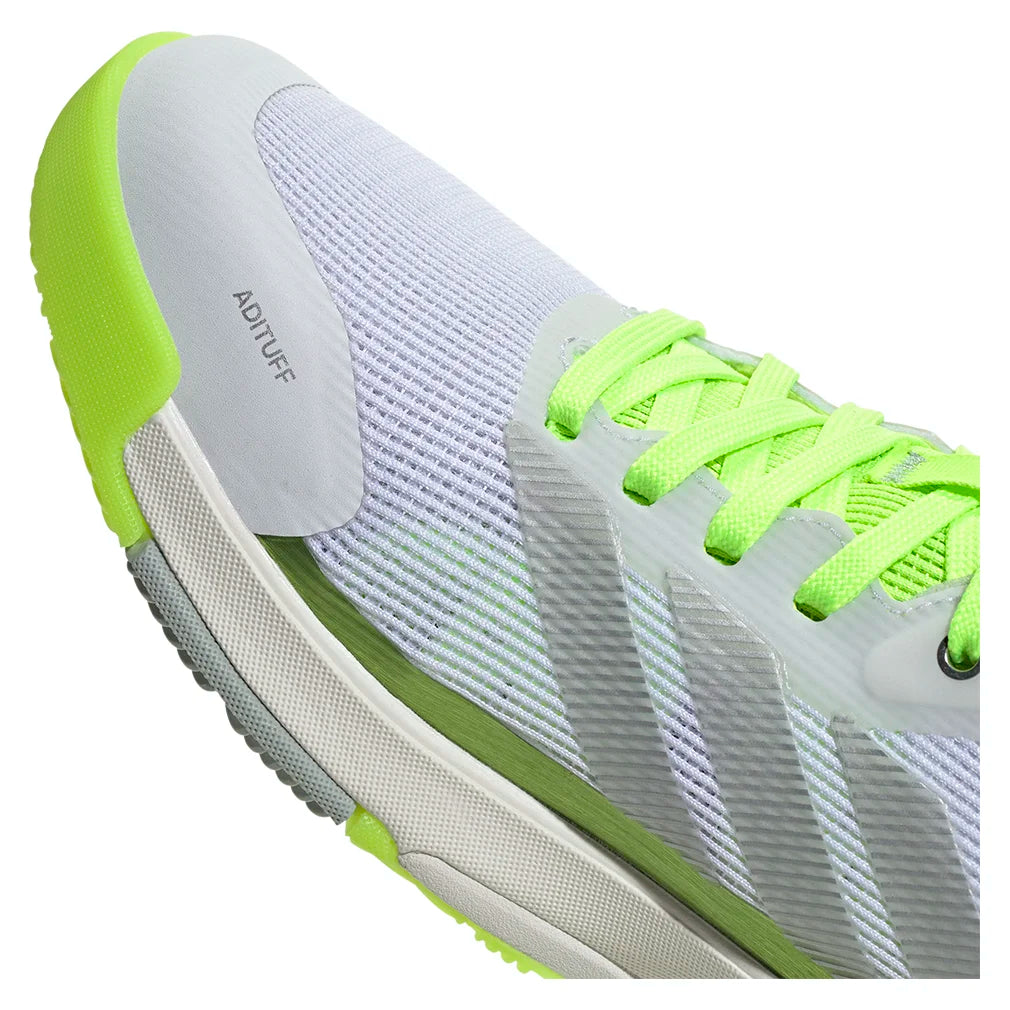 Women`s Crazyquick LS Padel Shoes Lucid Lemon and Silver Metallic Footwear Adidas
