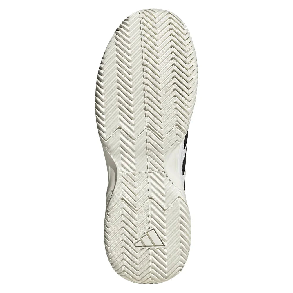 Men`s GameCourt 2 Tennis Shoes Core White and Aurora Plum Footwear Adidas