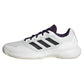 Juniors` GameCourt 2 Tennis Shoes Core White and Aurora Plum Footwear Adidas