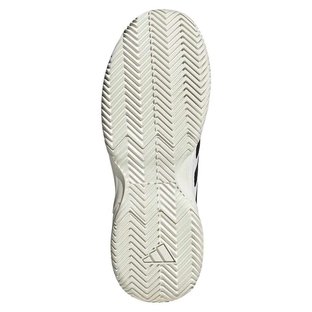Juniors` GameCourt 2 Tennis Shoes Core White and Aurora Plum Footwear Adidas