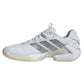 Women`s adizero Ubersonic 5 Clay Tennis Shoes Footwear White and Silver Metallic Footwear Adidas