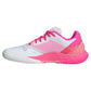 Women`s Defiant Speed 2 Tennis Shoes White and Lucid Pink Footwear Adidas