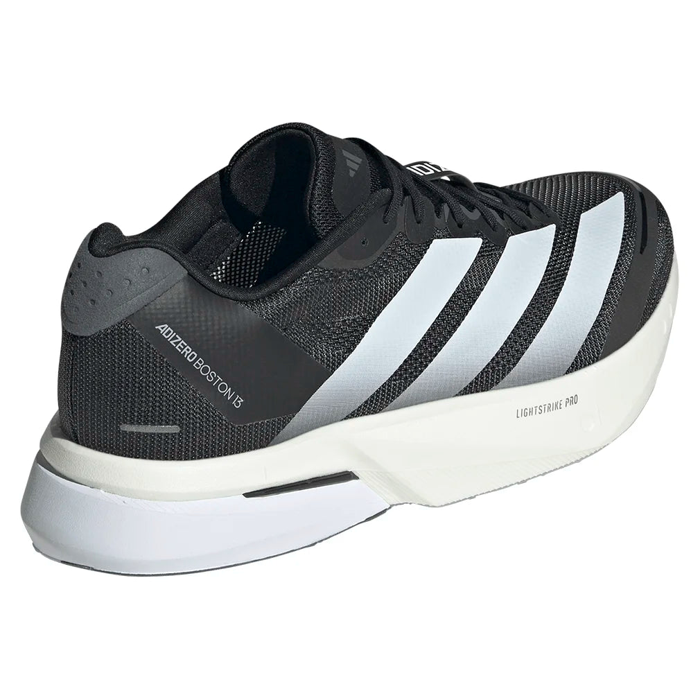 Men`s Adizero Boston 13 Running Shoes Core Black Footwear Adidas