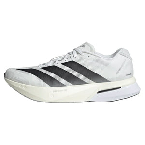 Men`s Adizero Boston 13 Running Shoes Footwear White and Core Black Footwear Adidas