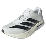 Men`s Adizero Boston 13 Running Shoes Footwear White and Core Black Footwear Adidas