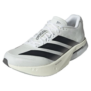 Men`s Adizero Boston 13 Running Shoes Footwear White and Core Black Footwear Adidas