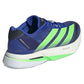 Men`s Adizero Boston 13 Running Shoes Lucid Blue and Lime Burst Footwear Adidas