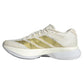 Women`s Adizero Boston 13 Running Shoes Chalk White and Metallic Gold Footwear Adidas