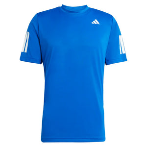 Men`s Club 3 Stripes Tennis Top Collegiate Royal Apparel Adidas