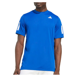 Men`s Club 3 Stripes Tennis Top Collegiate Royal Apparel Adidas