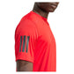 Men`s Club 3 Stripes Tennis Top Better Scarlet Apparel Adidas