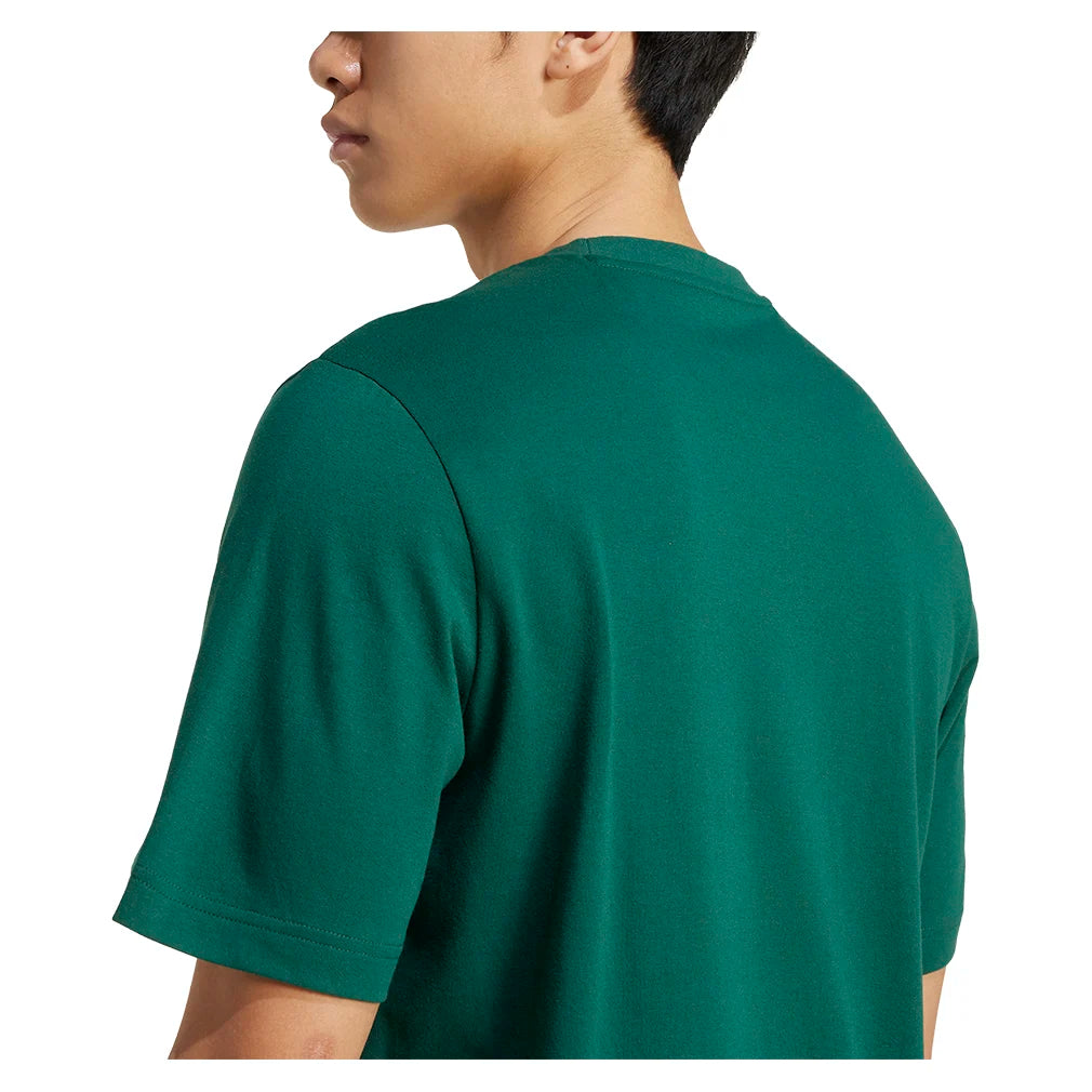 Men`s Heritage Graphic Tennis Top Collegiate Green Apparel Adidas