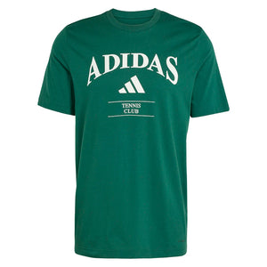 Men`s Heritage Graphic Tennis Top Collegiate Green Apparel Adidas