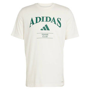 Men`s Heritage Graphic Tennis Top Chalk White Apparel Adidas