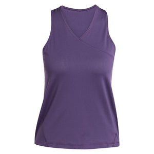 Women`s Club V-Neck Tennis Tank Aurora Plum Apparel Adidas