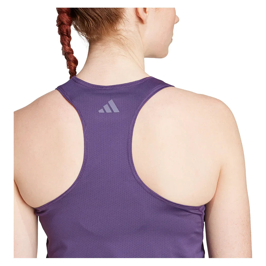 Women`s Club V-Neck Tennis Tank Aurora Plum Apparel Adidas