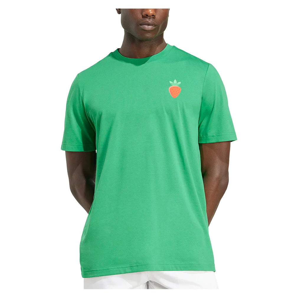 Men`s Originals Graphic Tennis Tee Green Apparel Adidas
