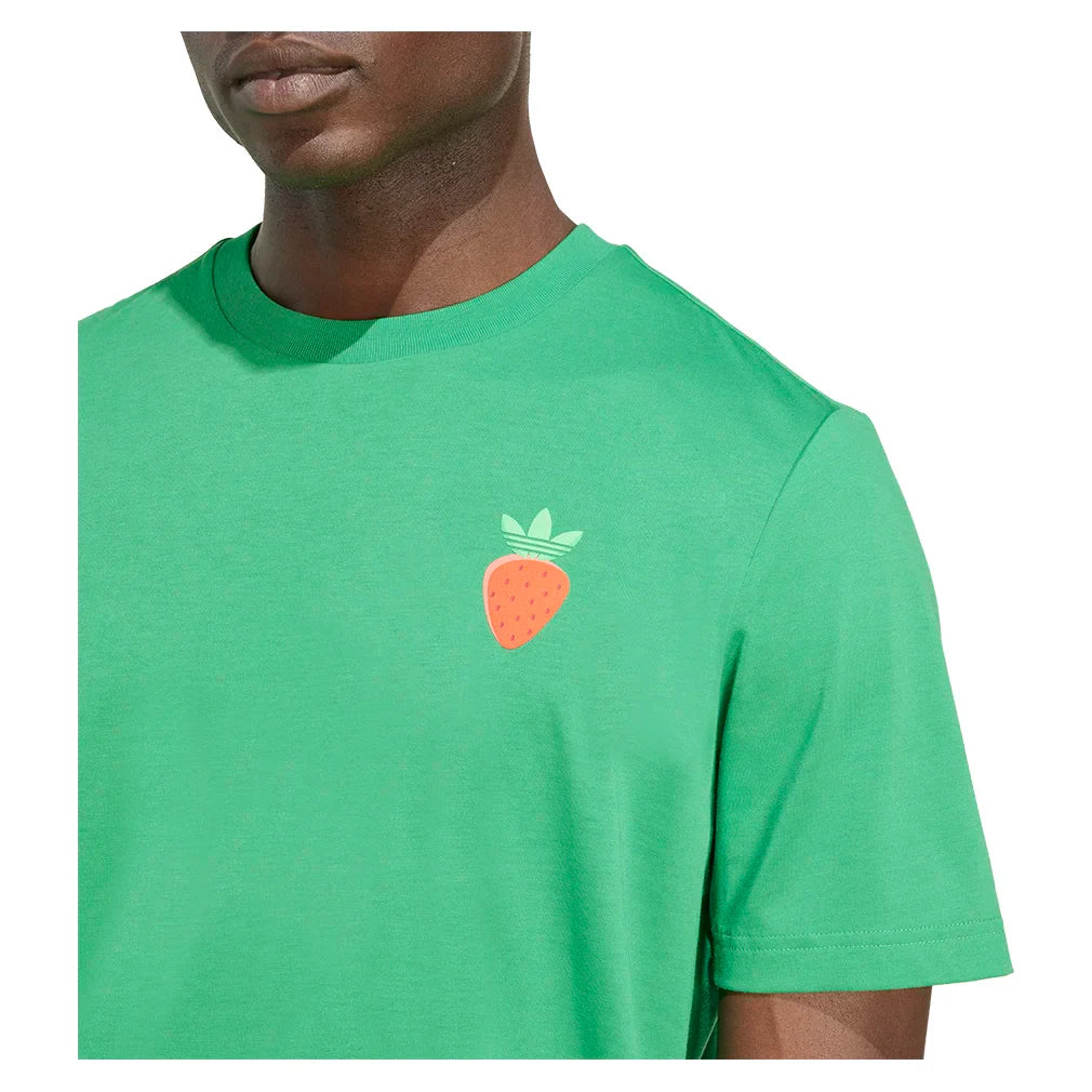 Men`s Originals Graphic Tennis Tee Green Apparel Adidas