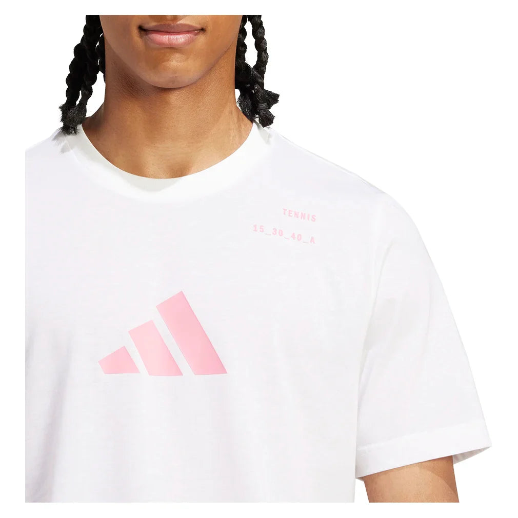 Men`s Category Graphic Tennis Tee White Apparel Adidas