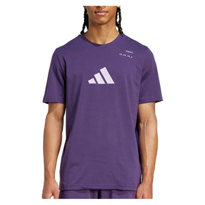 Men`s Category Graphic Tennis Tee Aurora Plum Apparel Adidas