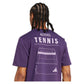 Men`s Category Graphic Tennis Tee Aurora Plum Apparel Adidas
