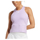 Women`s CLIMACOOL Mid Length Y Tennis Tank Powder Plum Apparel Adidas