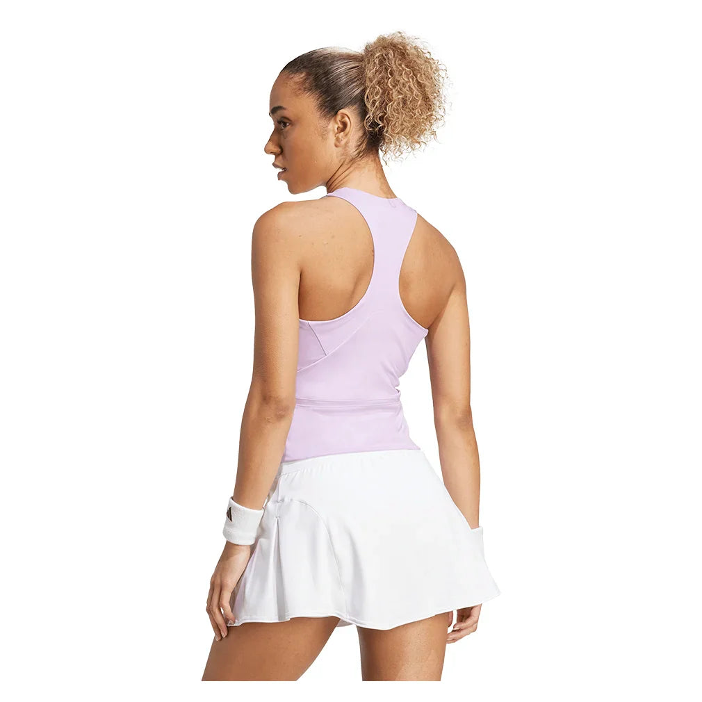 Women`s CLIMACOOL Mid Length Y Tennis Tank Powder Plum Apparel Adidas
