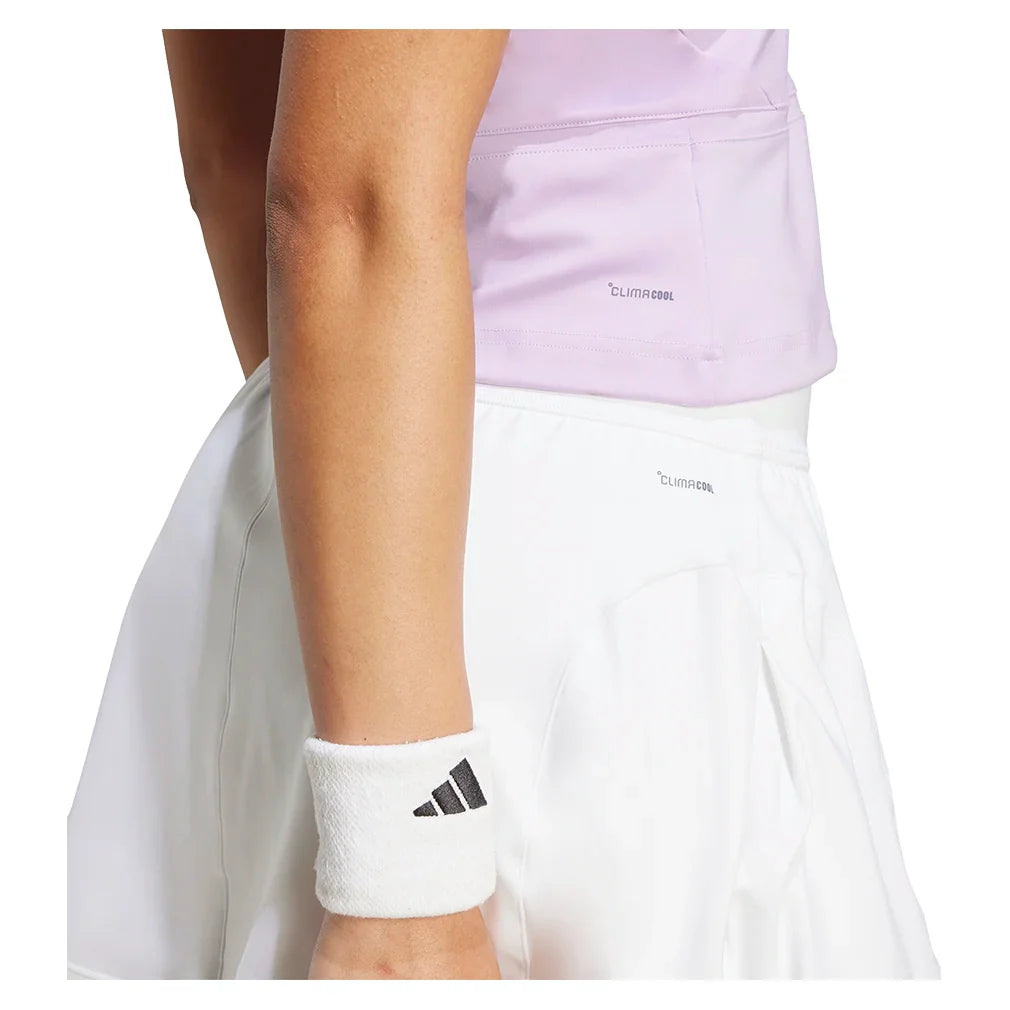 Women`s CLIMACOOL Mid Length Y Tennis Tank Powder Plum Apparel Adidas