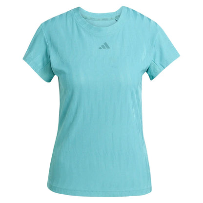 Women`s Freelift CLIMACOOL Tennis Top Powder Teal Apparel Adidas
