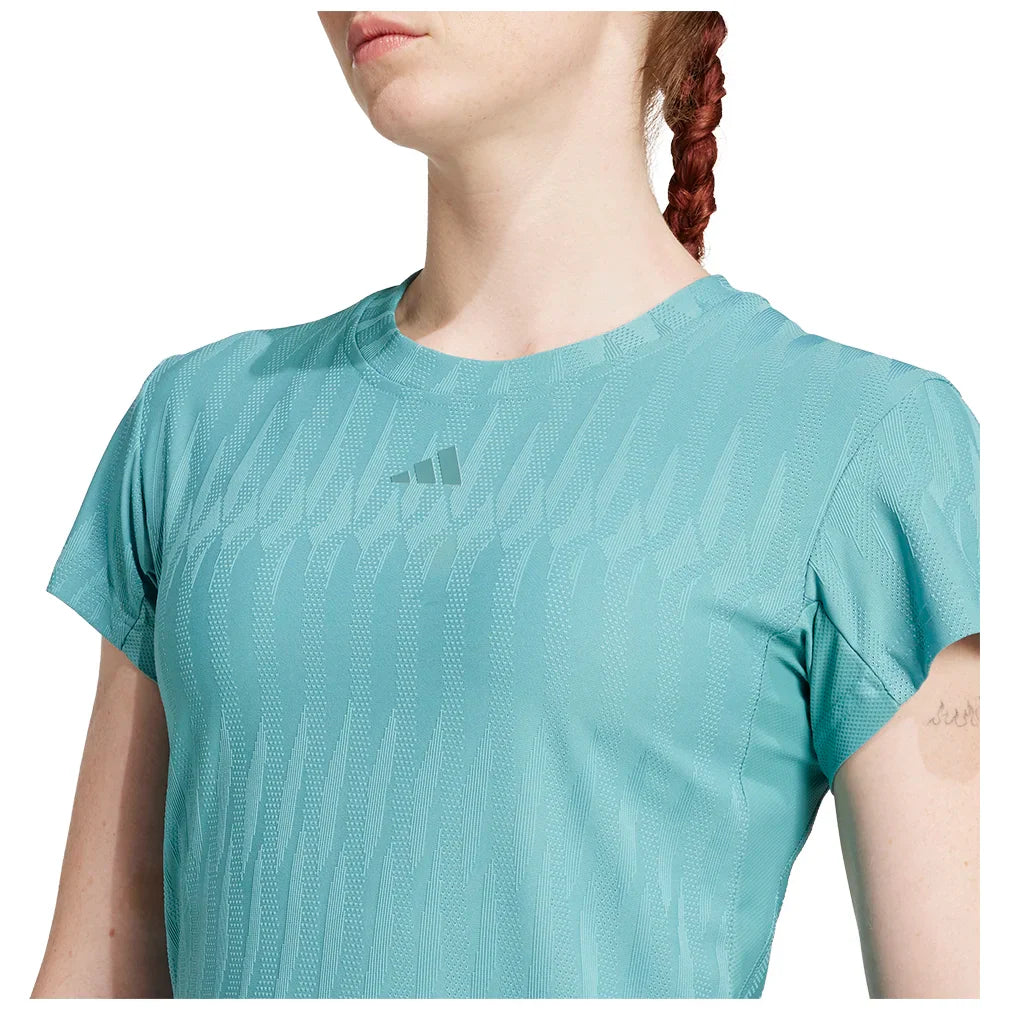 Women`s Freelift CLIMACOOL Tennis Top Powder Teal Apparel Adidas