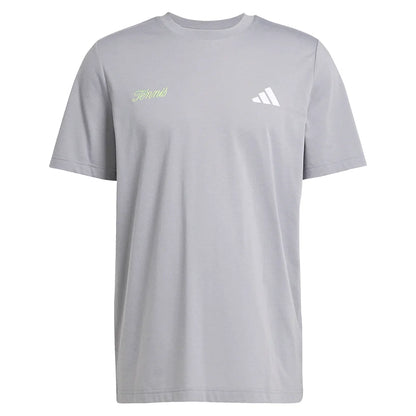 Men`s US Graphic Tennis Tee Grey Three Apparel Adidas