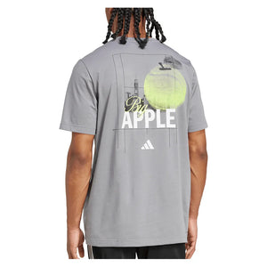 Men`s US Graphic Tennis Tee Grey Three Apparel Adidas