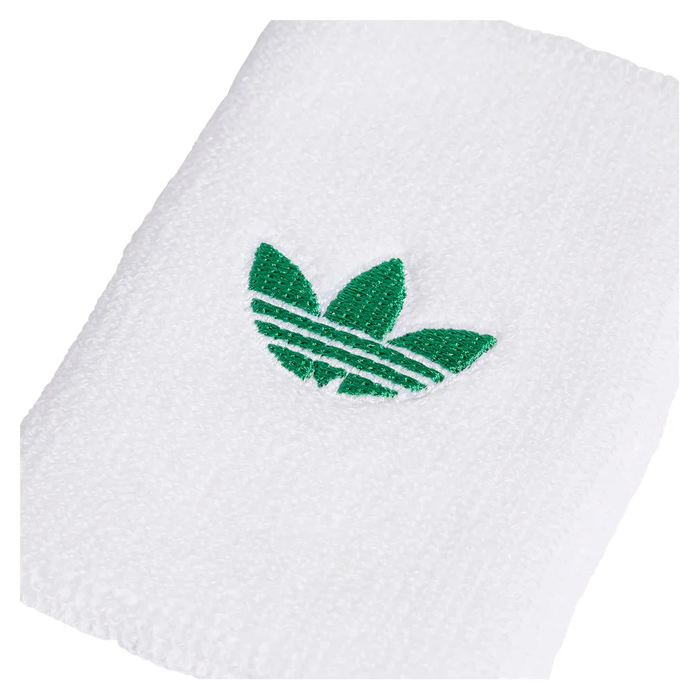 OG Tennis Wristbands L White and Green Accessories Adidas