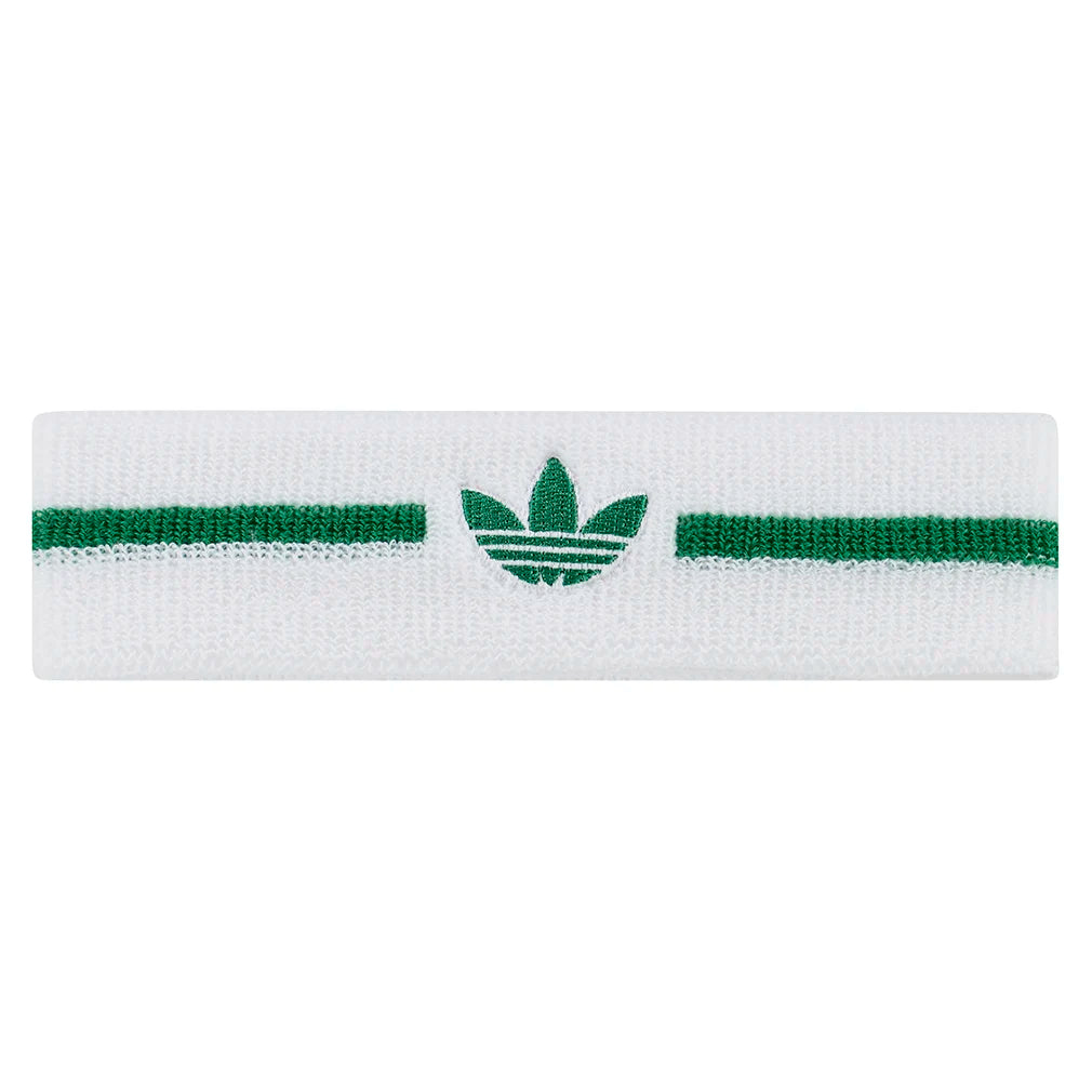 Juniors` OG Tennis Headband White and Green Accessories Adidas