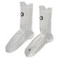 Y-3 Tennis Crew Socks Orbit Grey and Black Socks Adidas