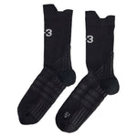 Y-3 Tennis Crew Socks Black and Orbit Grey Socks Adidas