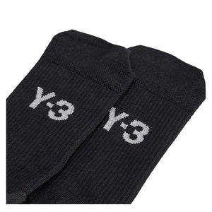 Y-3 Tennis Crew Socks Black and Orbit Grey Socks Adidas