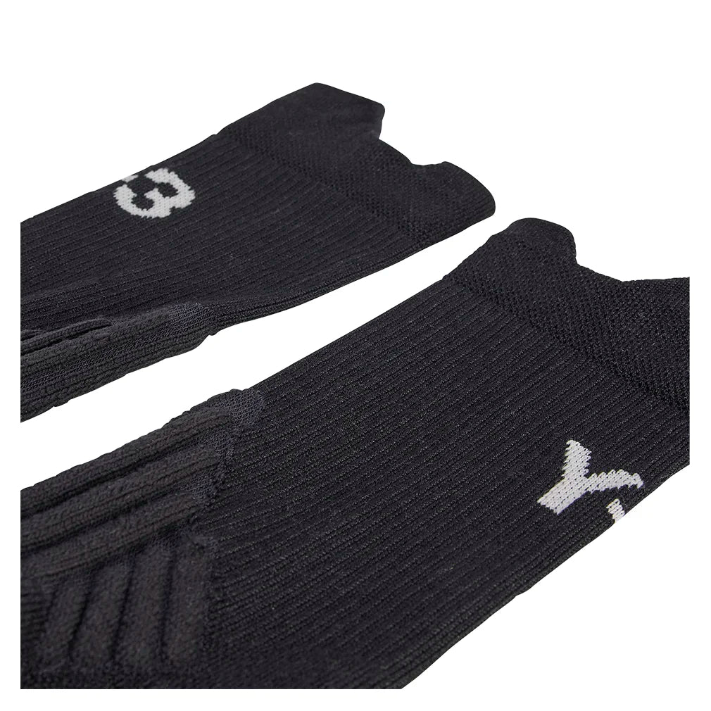 Y-3 Tennis Crew Socks Black and Orbit Grey Socks Adidas
