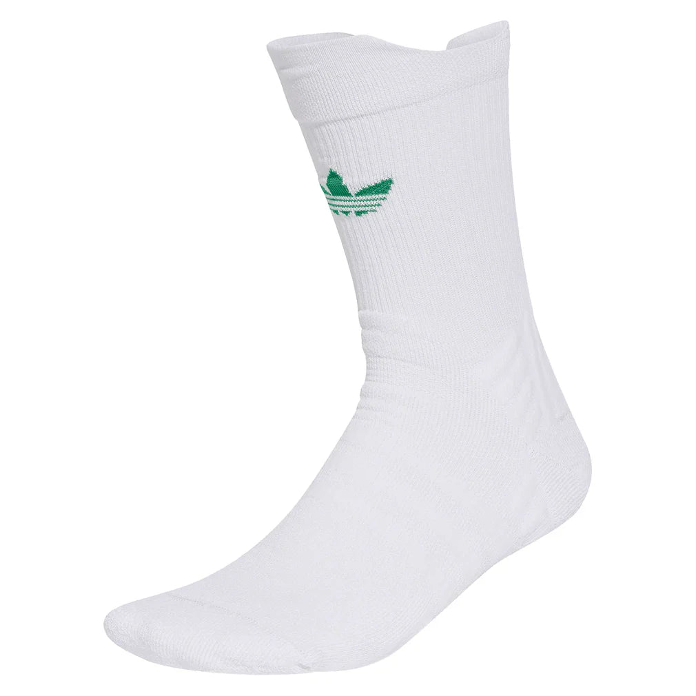 OG Tennis Crew Socks White and Green Socks Adidas