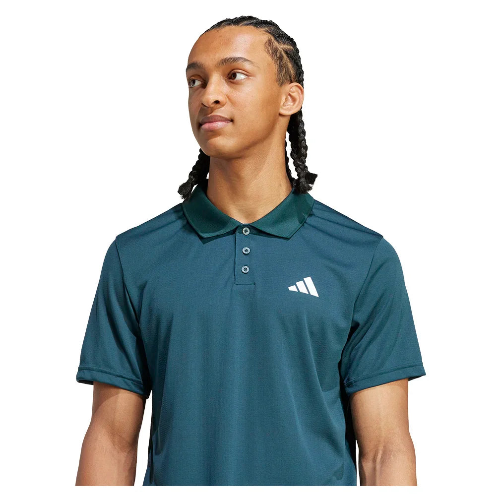 Men`s FreeLift Tennis Polo Aurora Ivy Apparel Adidas