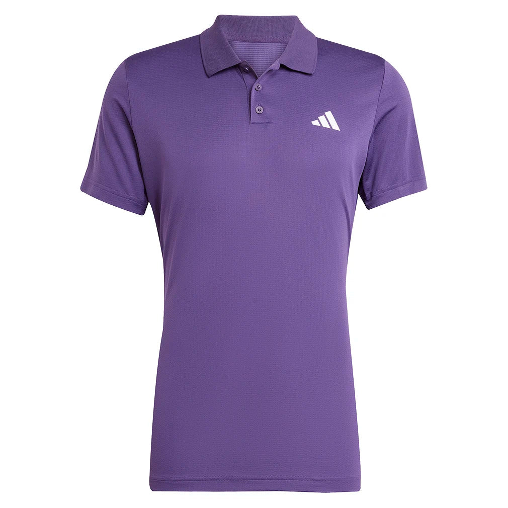 Men`s FreeLift Tennis Polo Aurora Plum Apparel Adidas