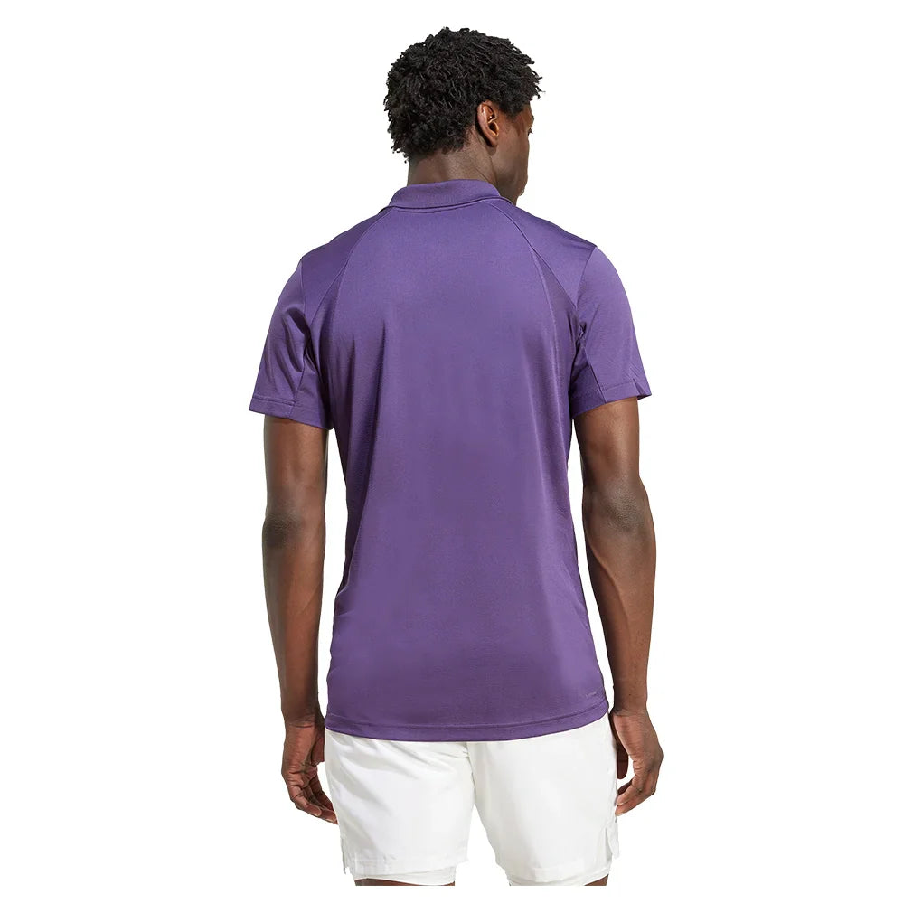 Men`s FreeLift Tennis Polo Aurora Plum Apparel Adidas