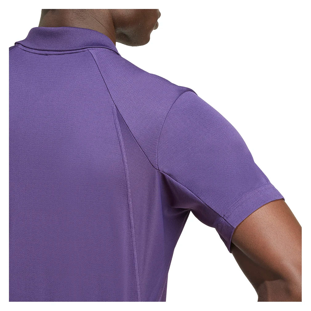 Men`s FreeLift Tennis Polo Aurora Plum Apparel Adidas