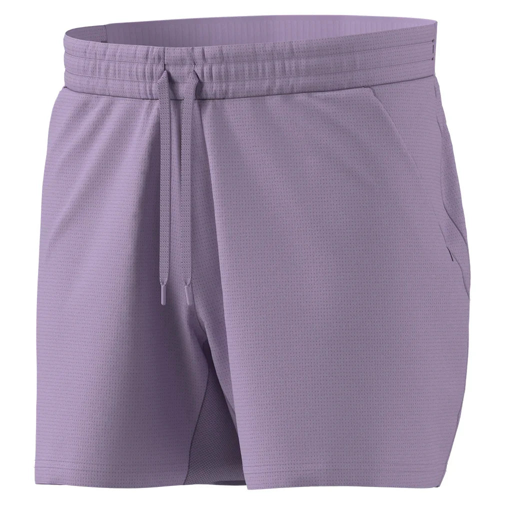 Men`s Ergo 5 Inch Tennis Shorts Powder Plum Apparel Adidas