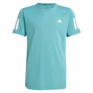Boys` Club 3-Stripe Tennis Tee Powder Teal Apparel Adidas