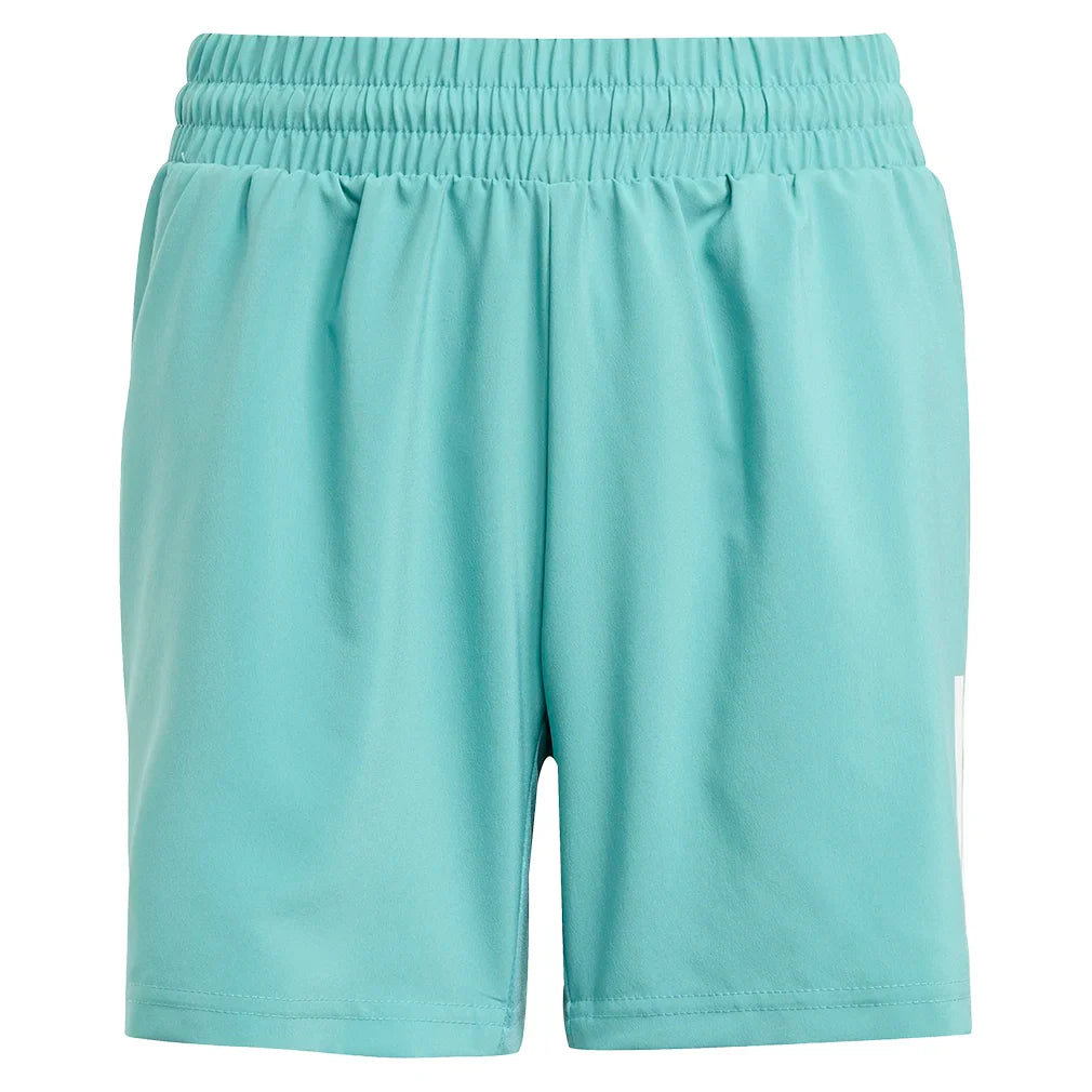 Boys` Club 3-Stripe Tennis Short Powder Teal Apparel Adidas