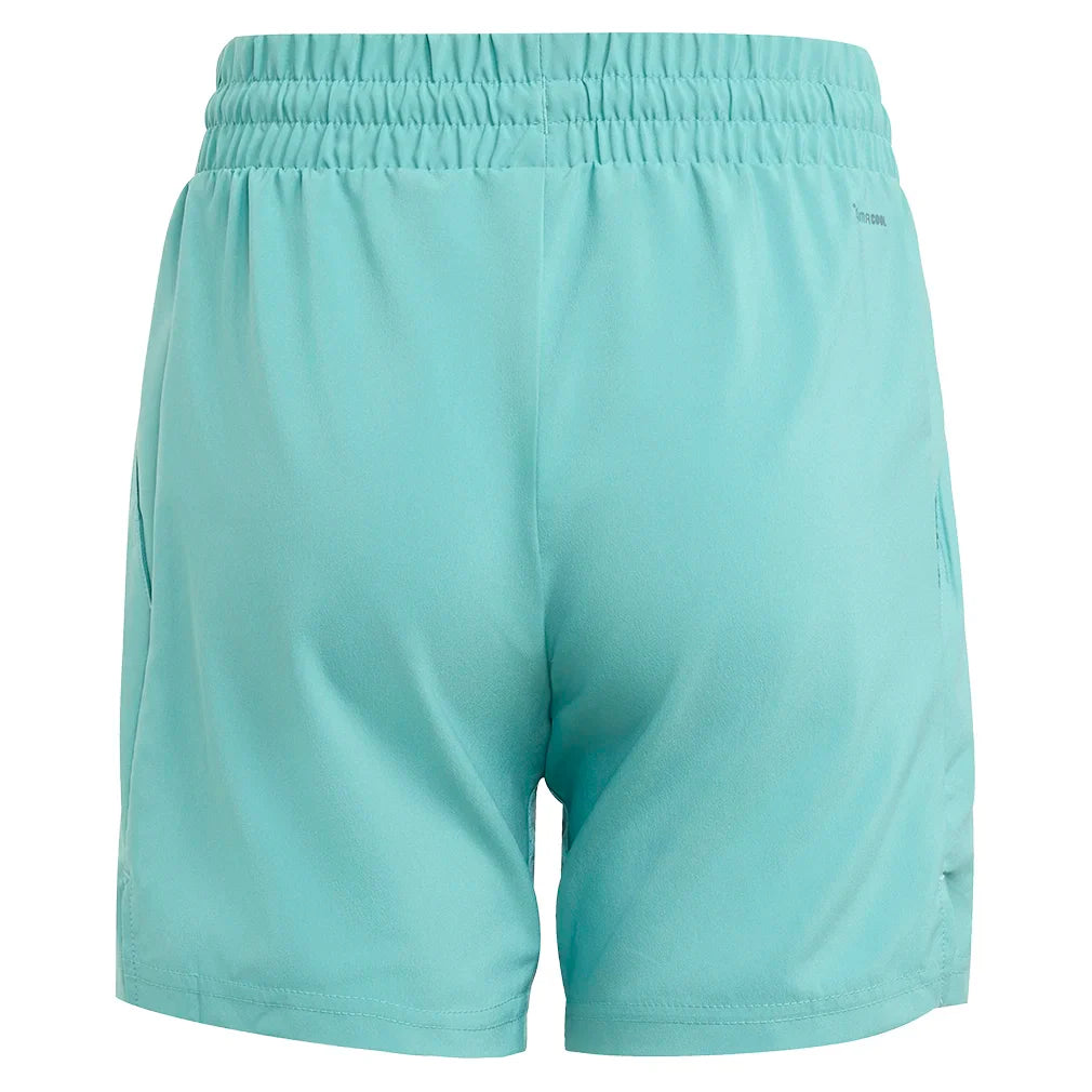 Boys` Club 3-Stripe Tennis Short Powder Teal Apparel Adidas