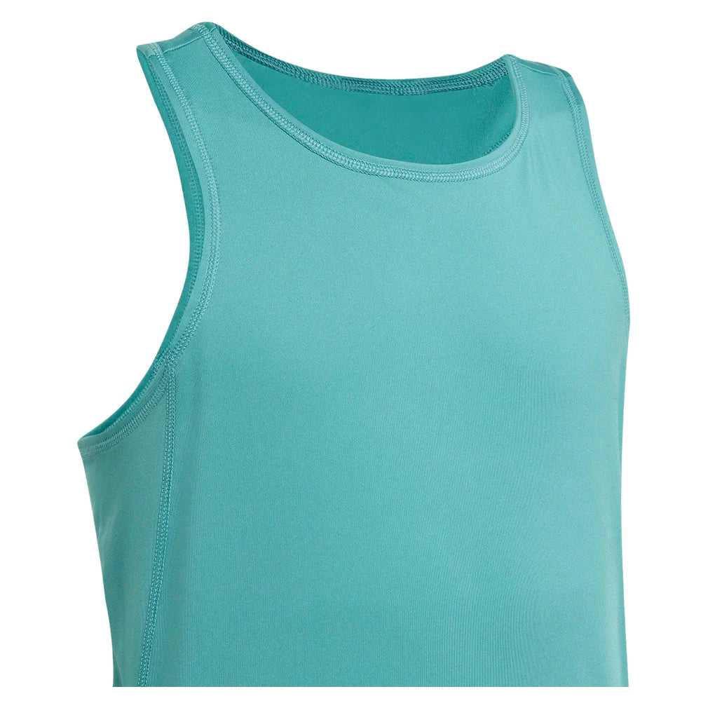 Girls` Club Tennis Tank Powder Teal Apparel Adidas